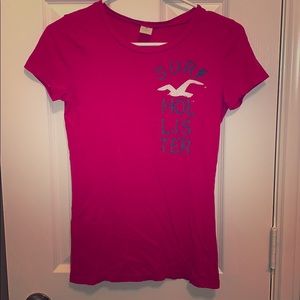 Pink Hollister T-shirt size medium